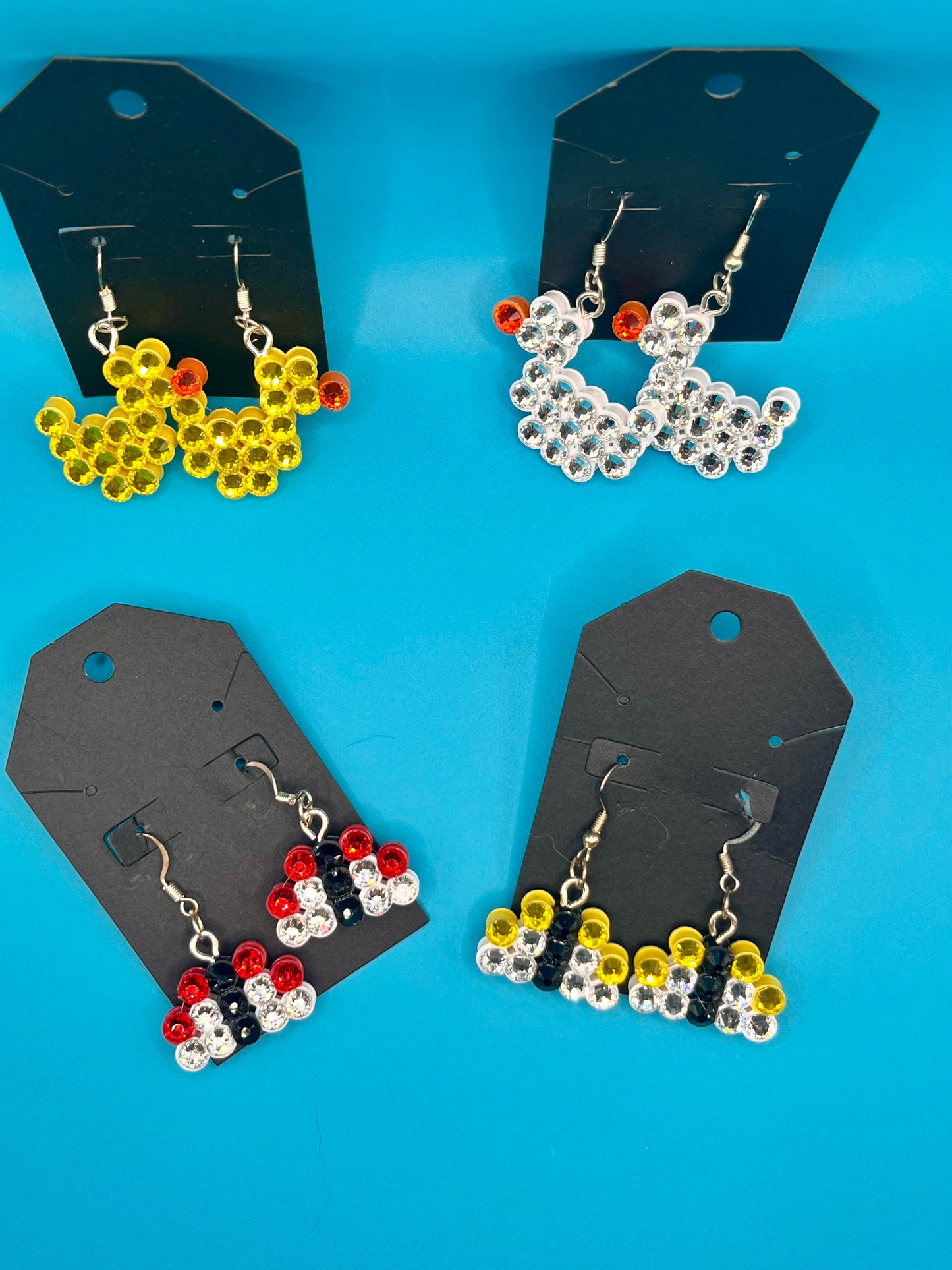 Cute animal earrings- ducks & butterflies