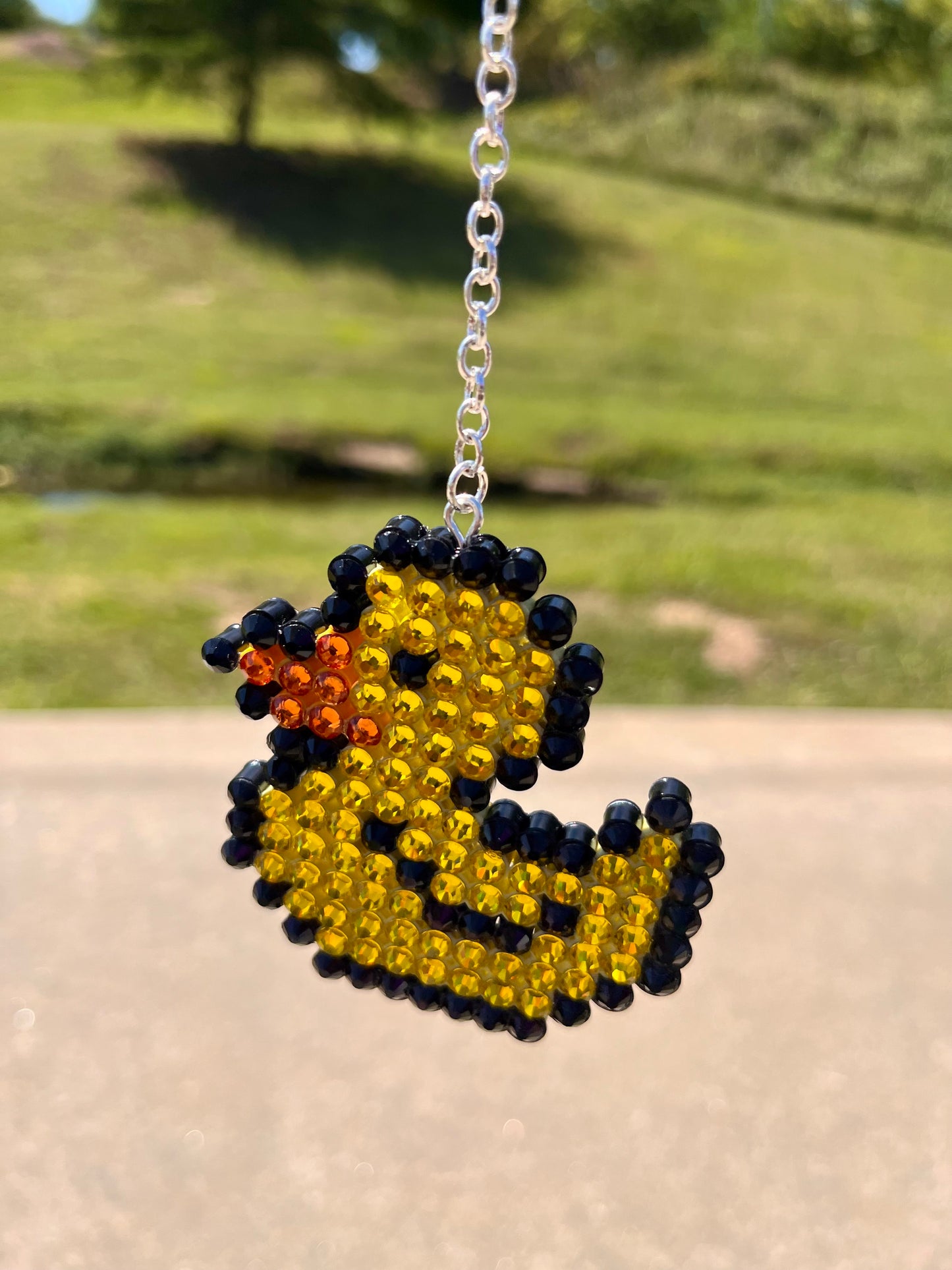 Duck Car Ornament with charm