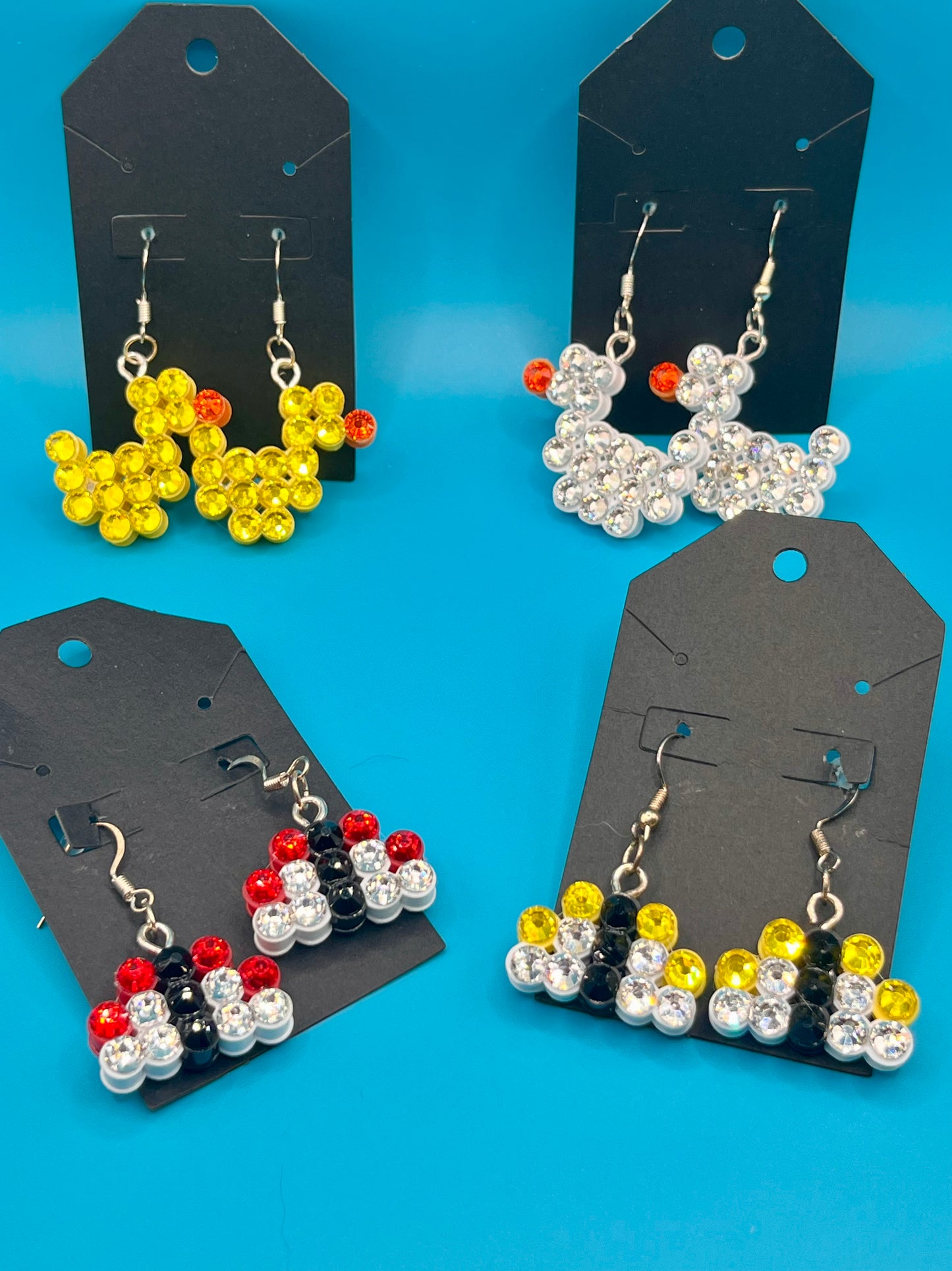 Cute animal earrings- ducks & butterflies