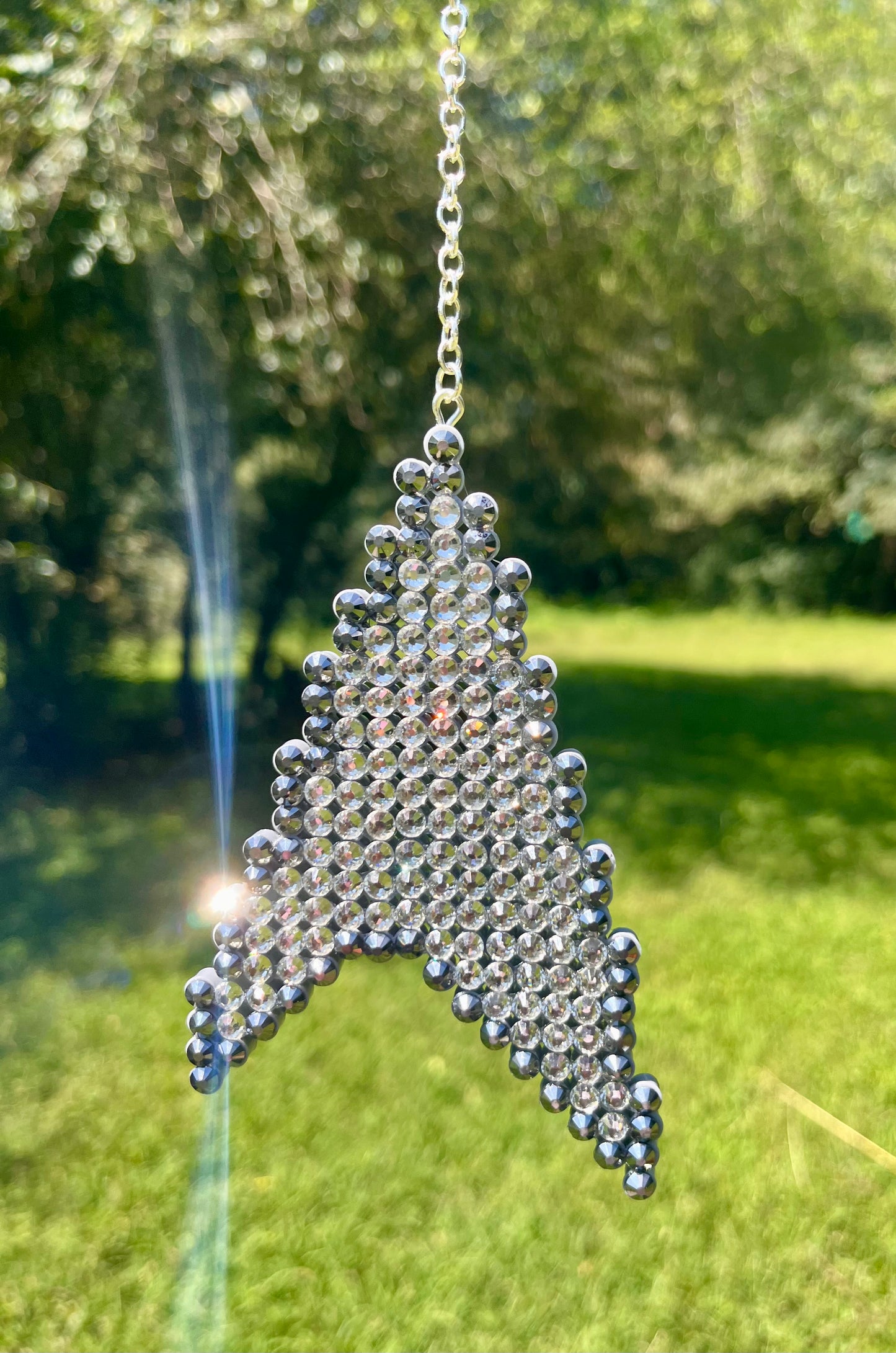 Silver Sci-Fi Badge Anywhere Ornament