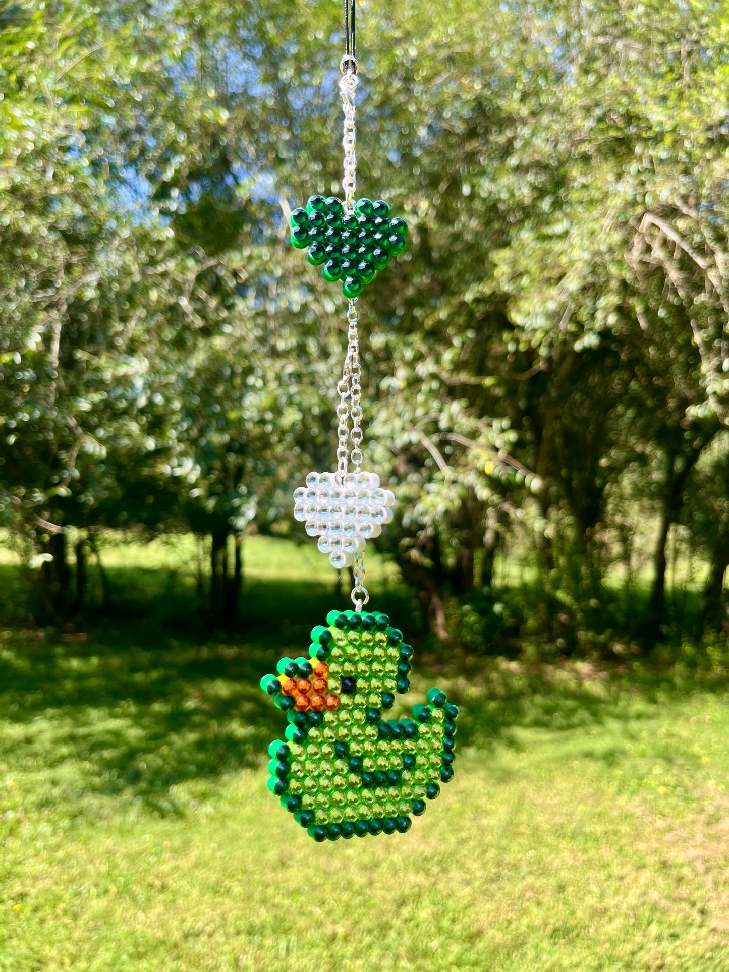 Duck Car Ornament with charm