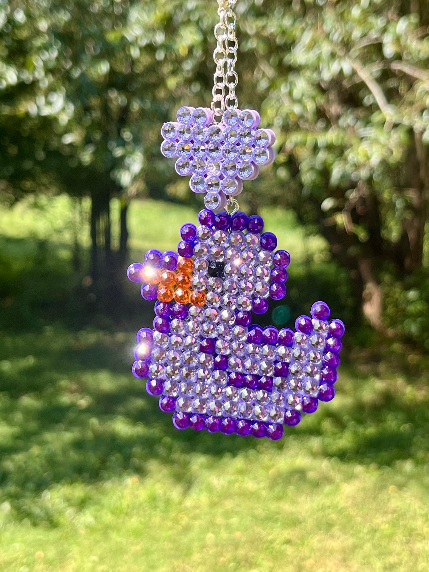 Duck Car Ornament with charm
