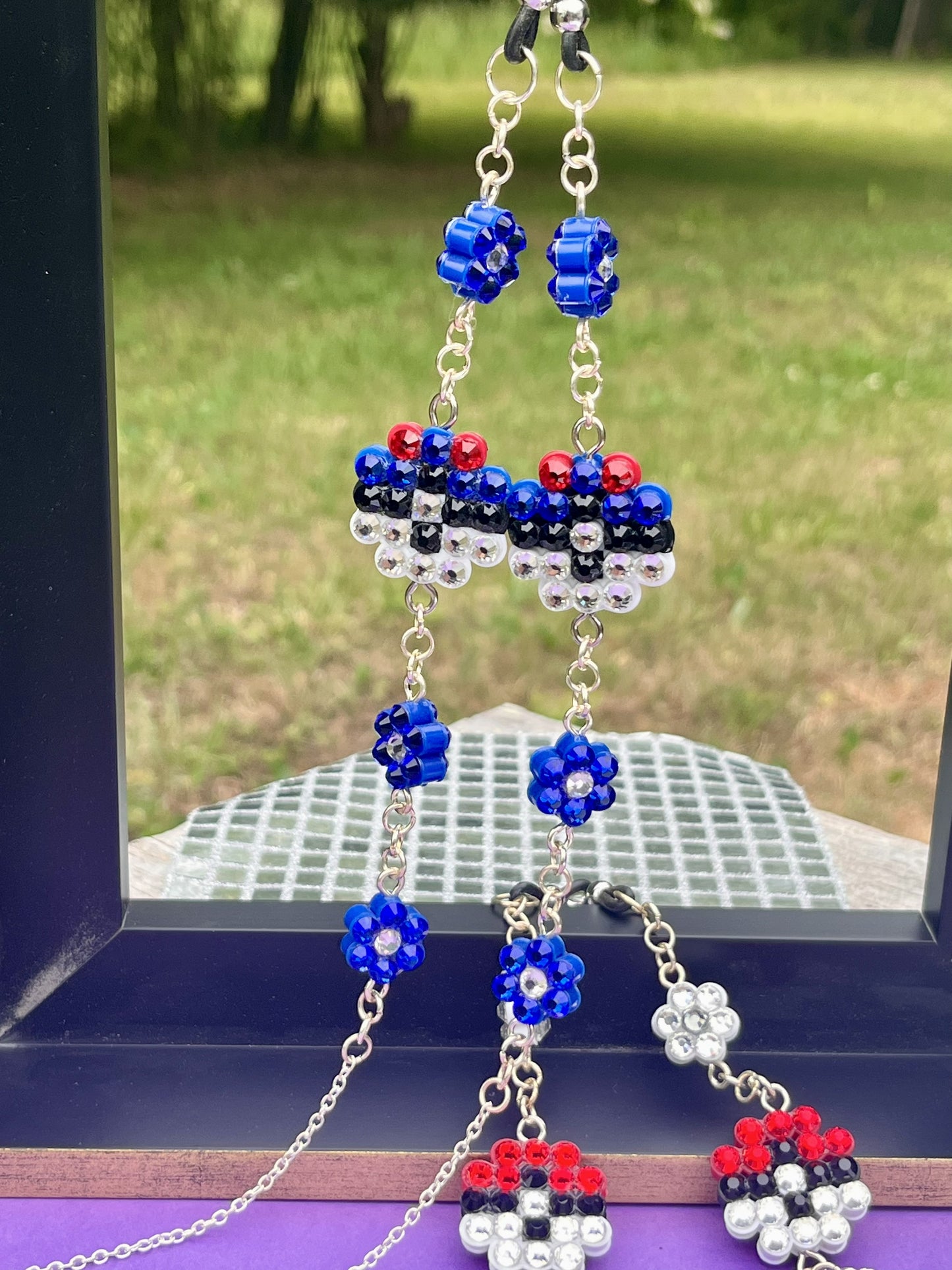 Flower Eyeglass Chains or Lanyard Pokemon ball