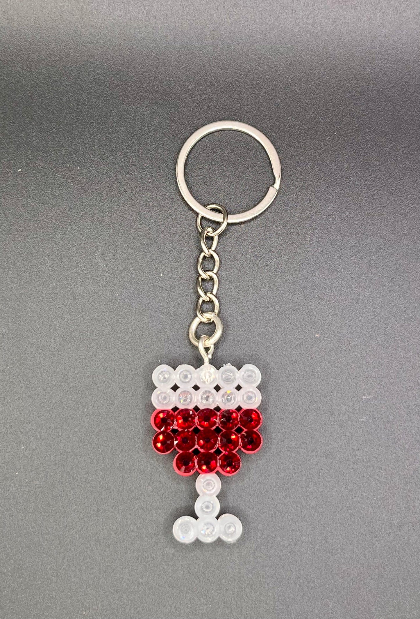 Wineglass keychain