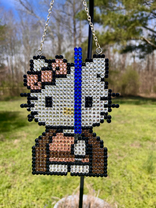 Kitty Mashups: Kitty Jedi Anywhere Ornament