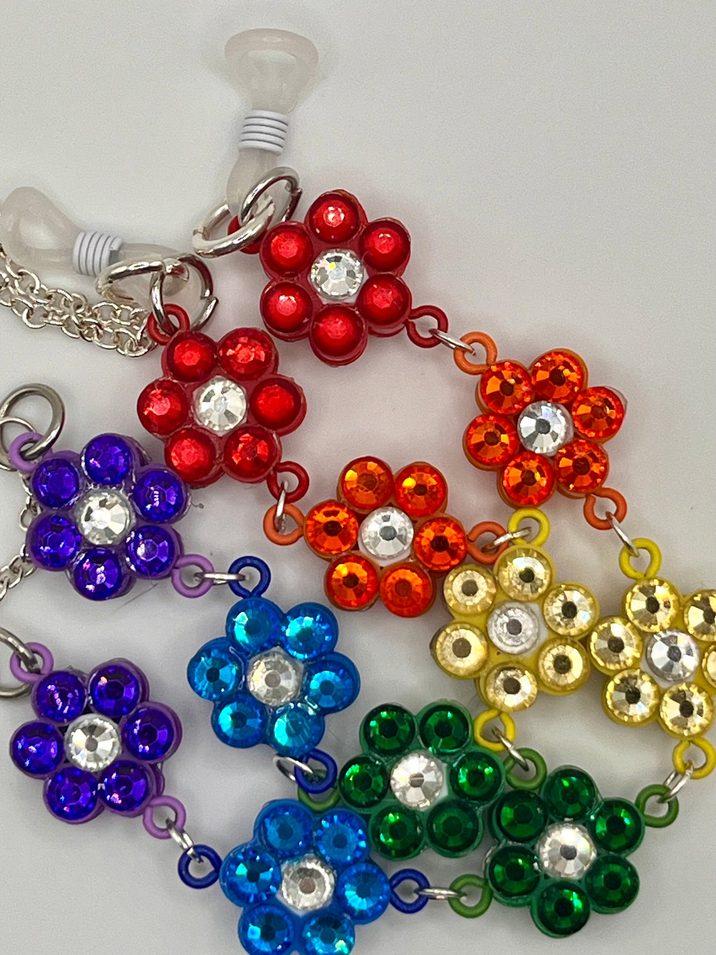 Rainbow eyeglass chain