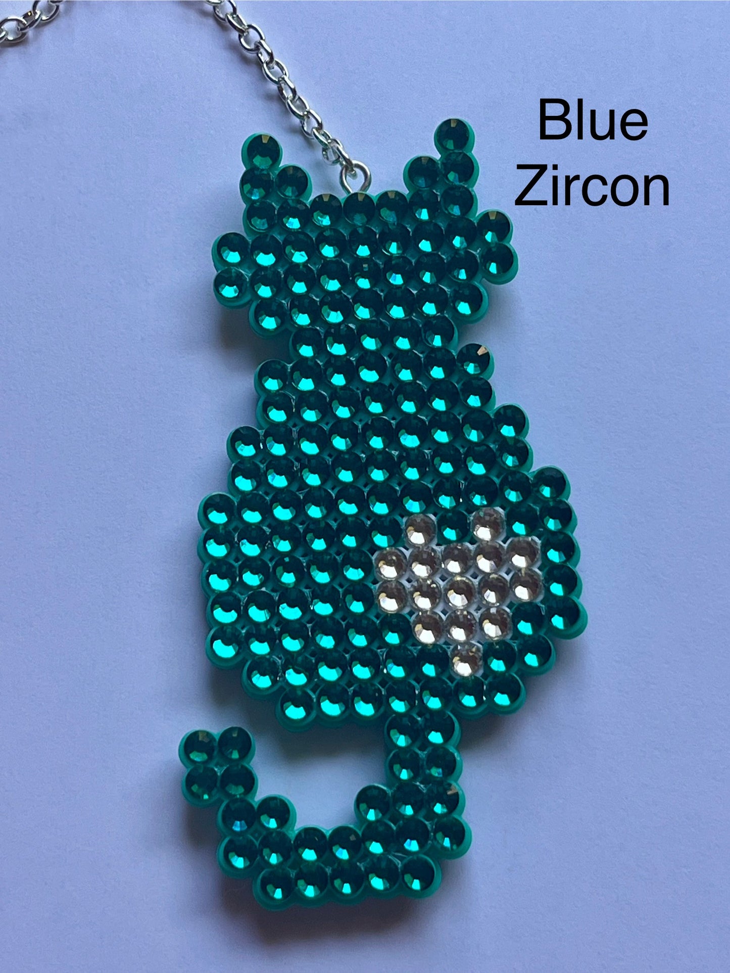 Kitty Love Car Ornament with heart charm