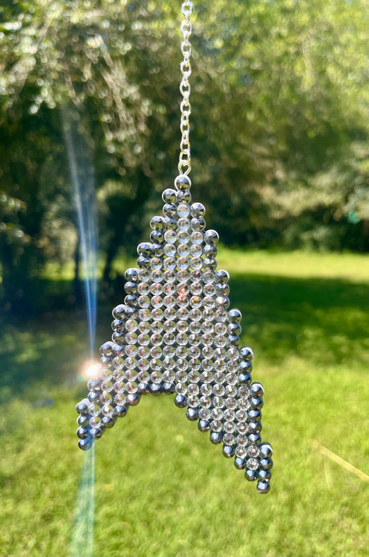 Silver Sci-Fi Badge Anywhere Ornament