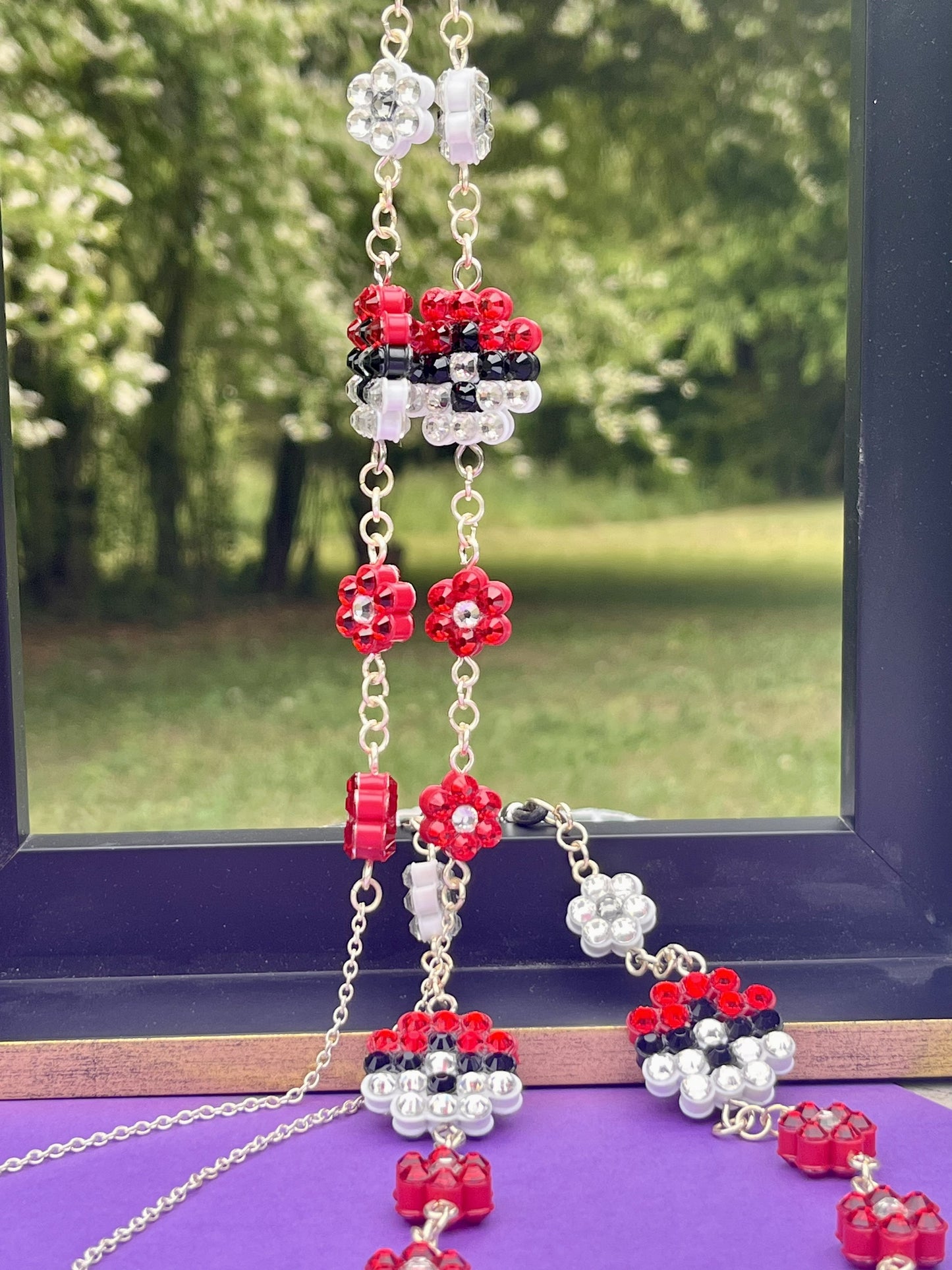 Flower Eyeglass Chains or Lanyard Pokemon ball