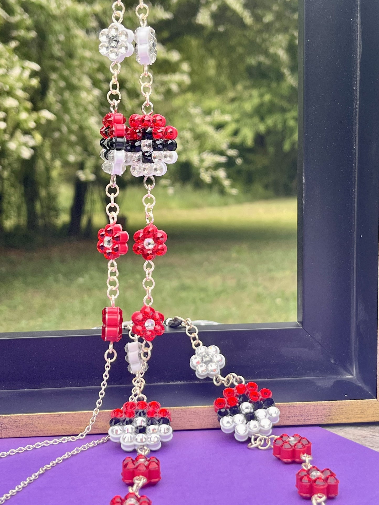 Flower Eyeglass Chains or Lanyard Pokemon ball