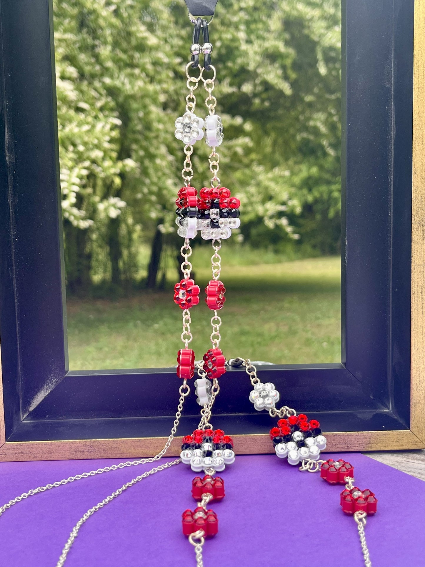 Flower Eyeglass Chains or Lanyard Pokemon ball