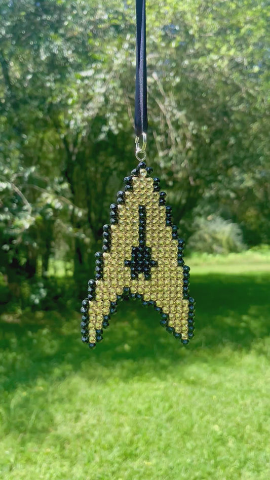 Gold Sci Fi Badge Anywhere Ornament