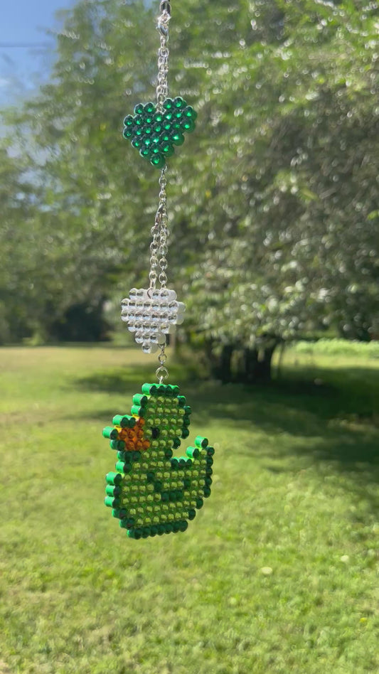 Duck Car Ornament with charm
